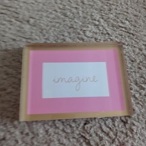 Pink and gold art decor